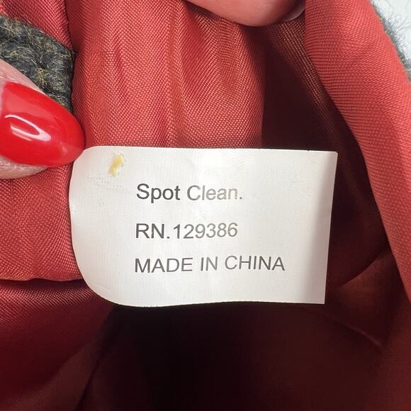 Christmas Stocking Lot Of 2 Santa Claus Snowman Frosty Plaid Large 23” Patchwork - Picture 15 of 16